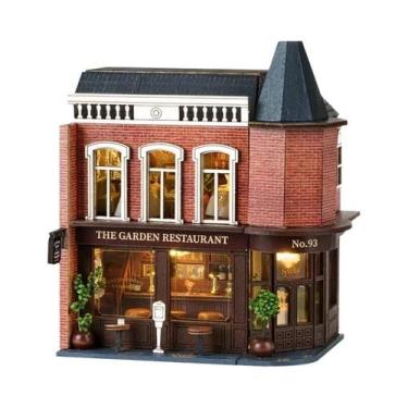 Imagem de Casinhas De Bonecas De Madeira DIY, Pequenas Casas Feitas À Mão, Decor