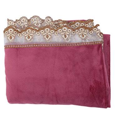 Imagem de Folha de mesa de massagem para dia dos namorados, sem cobertura de mesa de massagem prejudicial, ambientalmente sem desbotamento para massagem profissional de salão de beleza (fúcsia)