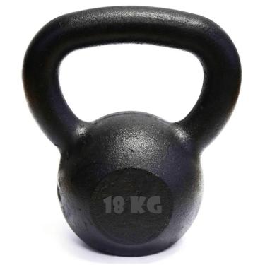 Imagem de Kettlebell Pintado 18 Kg Crossfit Treinamento Funcional Musculação Kl Master Fitness 