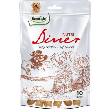 Imagem de Petisco Dentalight Nutri Diner Mix Frango e Carne para Cães - 180 g