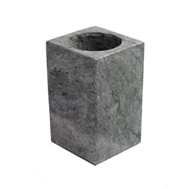 Imagem de Industria São Jose Porta Escova de Dente Pia Bancada em Pedra Sabão Cinza 11x7cm