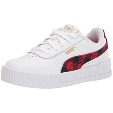 Imagem de PUMA Carina Sneaker, White BLAC, 6 US Unisex Big Kid
