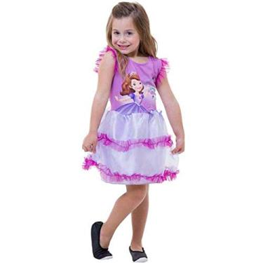 Imagem de Fantasia Princesa Sofia Infantil Feminina Disney Junior G 9-12