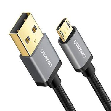 Imagem de Cabo UGREEN Micro USB - Nylon trançado de alta velocidade Durável Carregamento rápido USB Cabo de carregador de telefone Android compatível com Samsun