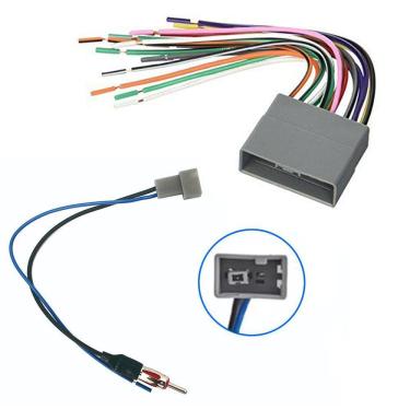 Imagem de Kit Chicote de Ligação + Chicote Adaptador de Antena Honda New Civic 2007 2008 2009 2010 2011 CRV 2009 2010 2011