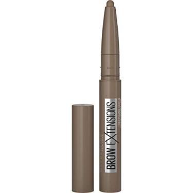 Imagem de Maybelline Brow Extensions Eyebrow fiber Pomade Crayon, Fiber Stickeyebrow Makeup, Eye Makeup, Soft Matte Finish, for Thicker, Natural-looking Eyebrows, Soft Brown, 0.014 Ounce