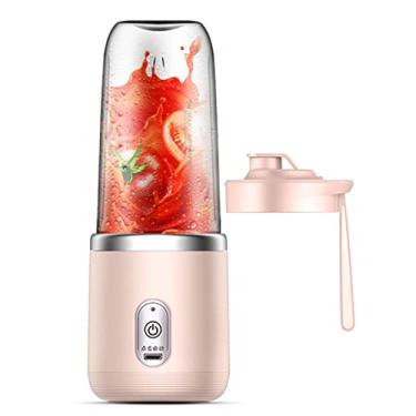 Imagem de Dheera Liquidificador de suco fresco mini liquidificador portátil rápido para shakes e vitaminas copo liquidificador tamanho pessoal recarregável USB mini misturador 40W doméstico automático copo de suco de vidro pequeno