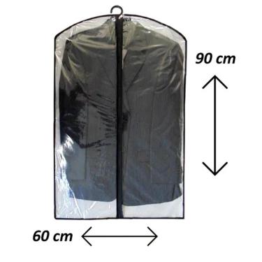 Imagem de Capa Protetora Para Roupas Terno Vestido Roupa Com Zíper