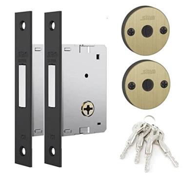 Imagem de Fechadura Trava Auxiliar Stam 1001 Par Tetra Oxidado