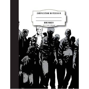 Imagem de Wide ruled Composition notebook: Zombie Line writing notebook for kids boys teens school