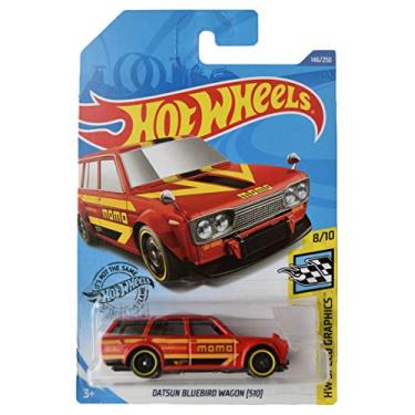 Imagem de Hot Wheels Datsun Bluebird Wagon (510) 146/250, red