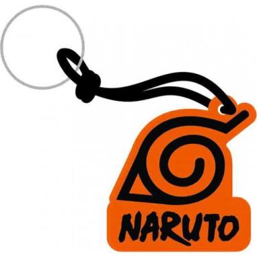 Chaveiro Metal Símbolo Akatsuki Anime Ninja Naruto Geek no Shoptime