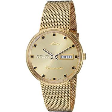 Imagem de Mido Relógio masculino Commander M842932213, Dourado, Moderno