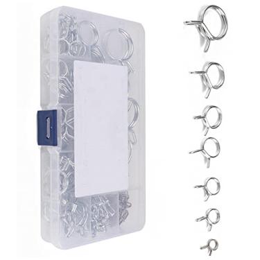 Imagem de MOOKEENONE Braçadeira de mangueira 75X, kit sortido de grampo de mola para tubo de combustível de fio duplo