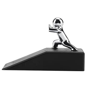 Imagem de Pilipane Rolha de porta,batente de borracha antiderrapante batente de porta resistente, batente de porta anticolisão seguro para porta decorativa rústico para parte inferior da porta no tapete, concreto, azulejo