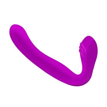 Imagem de Vibrador Feminio Silicone Estimulador Sexual Ponto g & Clitóris Dupla Vibração Brinquedo Sexual Adulto (Roxo)