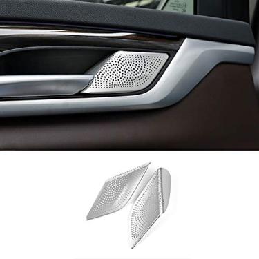 Imagem de JIERS Para BMW Série 5 G30 2018 2019, Moldura de Buzina de Porta Decoração Capa Acabamento Interior Estéreo Adesivos