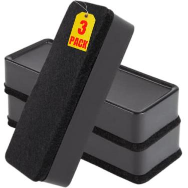 Imagem de 1InTheOffice Borrachas de placa de apagamento seco, Borrachas de marca seca 12,7 cm x 1 3/4", pacote com 3