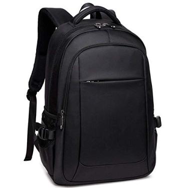 Imagem de Mochila para laptop Mochila para computador Mochila para viagem de negócios, design de fivela telescópica, livre para ajustar o comprimento da alça de ombro, preta