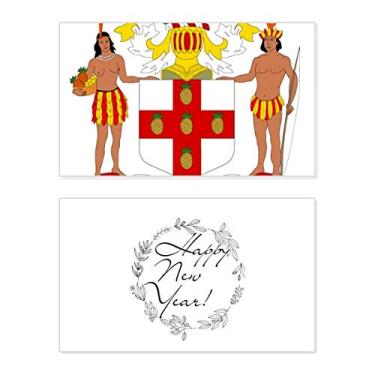 Imagem de Jamaica North America Emblema Nacional Ano Novo Festival Cartão Bless Mensagem Presente