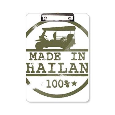 Imagem de Thailand Make in Thailand Ilustration Prancheta pasta de escrita placa de apoio A4