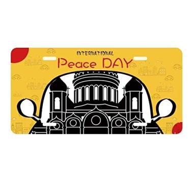 Imagem de DIYthinker Placa de carro Catedral de Moscou Cristo Rússia Decoração de carro