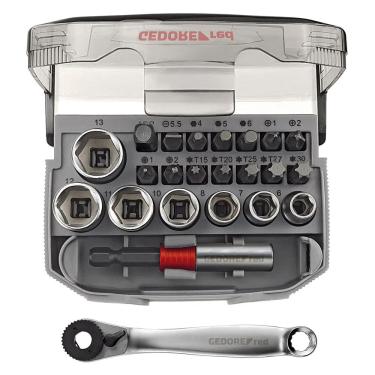 Imagem de Jogo De Soquete Sextavados C/ Catraca Com 23 Peças - Gedore Red