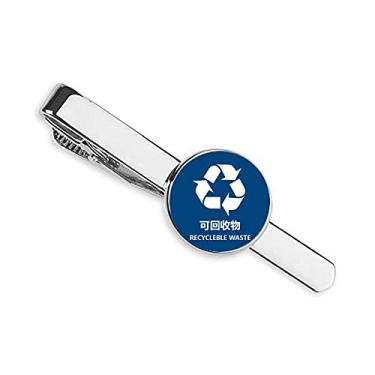 Imagem de Gravata com clipe de gravata reciclável para tratamento de resíduos