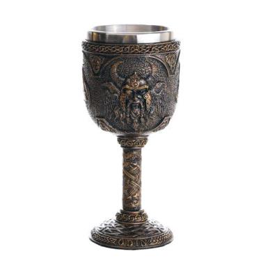 Imagem de Pacific Giftware Norse Mythology Alfather Odin King of Asgard Wine Goblet Chalice Cup 7oz
