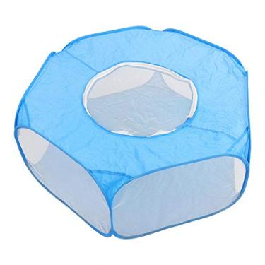 Imagem de Simlug Tenda de animais de estimação para exercícios engatinhando hamster cerca, cerca, jogo de animais pequenos, porquinhos da Índia para hamsters, gerbils, chinchilas (azul celeste)