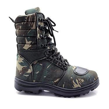 Imagem de Coturno Militar Bota Tática Zíper Lughato 1907 Camuflado (35, Camuflado)