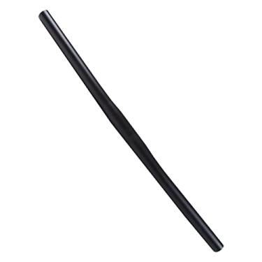 Imagem de UGPLM Guiador de bicicleta leve, barra plana forte, 25,4 mm, barra de alça portátil, liga de zinco para acessórios de ciclismo ao ar livre, bicicleta de, PRETO