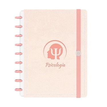 Imagem de Caderno De Disco ISCOOL Inteligente M Couro Rosa Psicologia