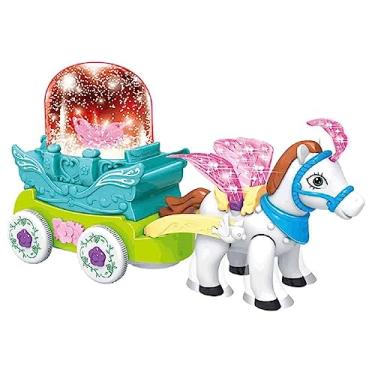 Imagem de Brinquedo Bate E Volta Musical Carruagem Neve, DM Toys