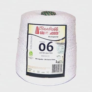 Imagem de Barbante São Francisco N6 1Kg Diversas Cores Disponiveis (BRANCO)
