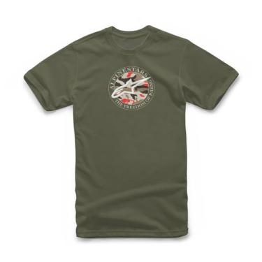 Imagem de Camiseta Alpinestars Dot Camo Verde Militar