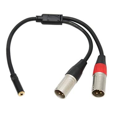 Imagem de 5 Mm,Cabo Estéreo XLR Duplo De 3, Adaptador De Mini Fone De Ouvido De 1/8 De Polegada, Cabo De Microfone Com Divisor Y Para Conexão De Mixer E PC, Transmissão Ao Vivo, Transmissão