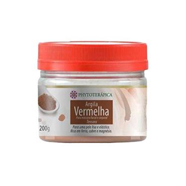 Imagem de PHYTOTERAPICA - Argila Vermelha - Aromaterapia - Máscara facial e corporal - Para pele lisa e elástica, auxilia nos protocolos estéticos para flacidez, rugas e linhas de expressão - 200g