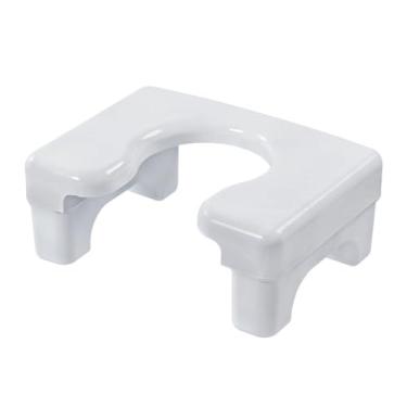 Imagem de Generic Cadeira de banco de vaso sanitário de cócoras, cadeiras de mictório de cócoras para banheiro, banco de vaso sanitário para adultos, crianças em, branco