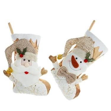 Imagem de Abaodam 2 Peças Meias Árvore De Natal Sacos De Bolsa De Meia De Natal Saco De Presente De Meia De Natal Meia De Árvore De Natal Meia De Natal Decoração Suspensa Meia De