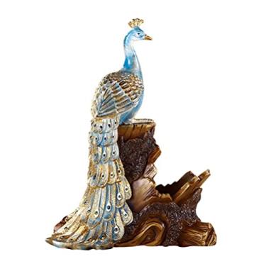 Imagem de IMIKEYA 1 Unidade Garrafeira De Pavão Escultura De Feng Shui Decorações Feng Shui Estatueta Da Sorte Estátua Estatueta Animal Vintage Porta Vinho Resina Estilo Europeu Garrafa Decorativa