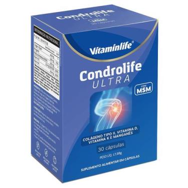 Imagem de Condrolife Ultra Colágeno Tipo Ii Com Msm Vitaminlife - 30 Cápsulas