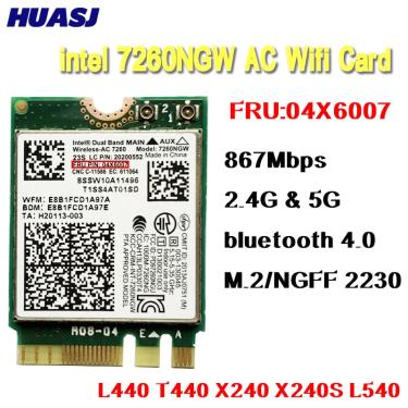 Imagem de Huasj-placa de rede  wi-fi  bluetooth 867  4x4.0  compatível com lenovo t440  x240  b40  b50  y40