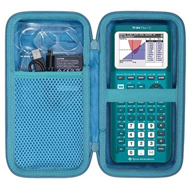 Imagem de co2CREA Estojo de transporte para Texas Instruments TI-84 Plus CE Python Enhanced/TI-84/TI-Nspire CX II CAS/TI-Nspire CX II/TI-83 Plus/TI-89 Titanium/TI-85/TI-86 Color Graphing Calculator, caixa