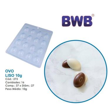 Imagem de Forma simples ovo liso 10g  pascoa bwb 273 Tradicional Chocolate