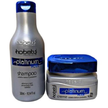 Imagem de Kit Platinum Plus Hobety - Shampoo + Máscara Matizadora 300G