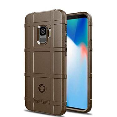 Imagem de Capa para Samsung Galaxy S9, proteção robusta, material TPU de fibra de carbono, macio antiderrapante macio, anti-impressão digital, capa totalmente protetora para Samsung Galaxy S9