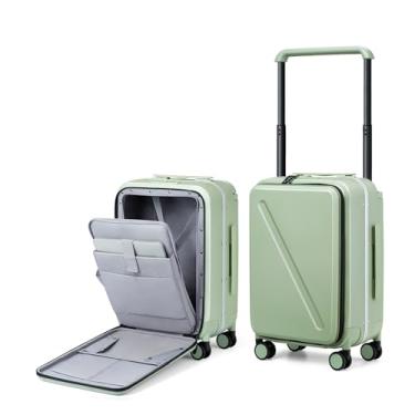 Imagem de Malas de viagem rígidas Milada, Bambu verde, 20-Inch Carry-On, Viagens