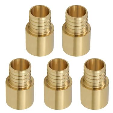 Imagem de Supply Giant Adaptador de cobre macho QTNB1234-5 X Pex Barb Pipe Fitting, 1/2 x 3/4, latão