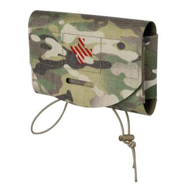 Imagem de Bolsa médica tática MOLLE EMT Bolsa de primeiros socorros IFAK Bolsa utilitária portátil para traumatismo 500D Nylon para cinto tático e colete (camuflado)